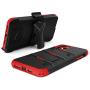 ZIZO Bolt Series iPhone 11 Pro Max Case - Heavy-Duty Military-Grade Drop Protection w/Kickstand Included Belt Clip Holster Tempered Glass Lanyard - Black/Red ZIZO Bolt Series iPhone 11 Pro Max Case - Heavy-Duty Military-Grade Drop Protection w/Kickstand Included Belt Clip Holster Tempered Glass Lanyard - Black/Red