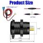 YONHAN Quick Charge 3.0 Dual USB Charger Socket, Waterproof Power Outlet Fast Charge with LED Voltmeter & Wire Fuse DIY Kit for 12V/24V Car Boat Marine ATV Bus Truck and More