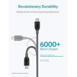 [2-Pack] Anker Powerline+ USB C to USB A Fast Charging Cable, for Samsung Galaxy Note 8 / S8 / S8+ / S9 /S10, Sony XZ, LG V20 / G5 / G6, Xiaomi 5 and More (3ft)