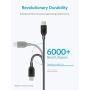 [2-Pack] Anker Powerline+ USB C to USB A Fast Charging Cable, for Samsung Galaxy Note 8 / S8 / S8+ / S9 /S10, Sony XZ, LG V20 / G5 / G6, Xiaomi 5 and More (3ft)