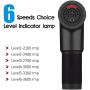 PRACMANU 6 Speed Muscle Massage Gun Handheld Electric Body Massager Gun Tool Machine Vibration Cordless 7.4V Black