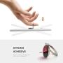 Phone Ring Holder Finger Kickstand - LANETNCY 360° Rotation Metal Ring Grip Stand for Strongly Magnetic Car Mount Compact Size Compatible with All Smartphone(Silver)