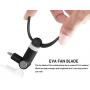 Mini Phone Fan, Wuedozue 180 Rotating Portable Cool Cooler Mobile Phone Fan Compatible with iPhone 11/11 Pro/11 Pro Max/X/Xs/Xr / 8/8 Plus / 7/7 Plus / 6 / 6s / iPad and More (Black)