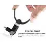 Mini Phone Fan, Wuedozue 180 Rotating Portable Cool Cooler Mobile Phone Fan Compatible with iPhone 11/11 Pro/11 Pro Max/X/Xs/Xr / 8/8 Plus / 7/7 Plus / 6 / 6s / iPad and More (Black)