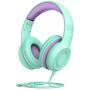 Mpow CH6S Kids Headphones with Microphone Over-Ear/On-Ear, HD Sound Sharing Function Headphones for Children Boys Girls, Volume Limited Safe 85dB/94dB Foldable Headset w/Mic for School/PC/Cellphone