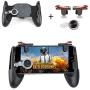 WG PUBG Mobile Game Controllers, Phone Triggers for Mobile Phone, Shooter Sensitive Controller Joysticks Gamepad for PUBG/Knives Out/L1R1(1 Pair Triggers + 3 in 1 Portable Gamepad)