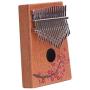 VI VICTORY 17 Key 3D Painted Kalimba African Thumb Piano Finger Percussion Keyboard Music Instruments Without Notes (Plum Blossom 3)