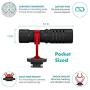 Movo VXR10 Universal Video Microphone with Shock Mount, Deadcat Windscreen, Case for iPhone, Android Smartphones, Canon EOS, Nikon DSLR Cameras and Camcorders - Perfect Camera Microphone, Shotgun Mic
