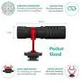 Movo VXR10 Universal Video Microphone with Shock Mount, Deadcat Windscreen, Case for iPhone, Android Smartphones, Canon EOS, Nikon DSLR Cameras and Camcorders - Perfect Camera Microphone, Shotgun Mic