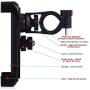 QMEET Bike Phone Mount 360°Rotation, Bike Phone Holder for iPhone Android GPS Other Devices Between 3.5 to 6.5 inches (Black)