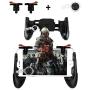 Newseego Mobile Game Controllers, Phone Triggers for Mobile Phone, Shooter Sensitive Controller Joysticks Gamepad for Knives Out/Rules of Survival(1 Pair Triggers + 3 in 1 Portable Gamepad)
