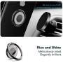 Allengel Bling Phone Ring Holder Metal for Strongly Magnetic Car Mount Compatible with iPhone, Samsung, LG, Sony, HTC - Black