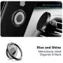 Allengel Bling Phone Ring Holder Metal for Strongly Magnetic Car Mount Compatible with iPhone, Samsung, LG, Sony, HTC - Black