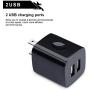 USB Wall Charger, Charger Box, NonoUV 4-Pack Dual Port Fast Charging Block Cube Plug Compatible with iPhone 11 Pro XR XS X 8 7 6 Plus, iPad, Samsung Galaxy S20+ S10 S9 Note 10 9, LG, Android, Kindle