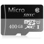 Micro SD SDXC Card 400GB High Speed Class 10 SDXC Card TF Memory Card with Adapter (400GB)