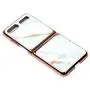 Phone Case Ultra-Thin Back Cover Tempered Glass Shell Electroplated PC Protector Fit for Samsung Galaxy Z Flip Phone Accessories (Gold Thread White) Phone Case Ultra-Thin Back Cover Tempered Glass Shell Electroplated PC Protector Fit for Samsung Galaxy Z Flip Phone Accessories (Gold Thread White)