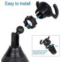 Pop Clip Cup Holder Phone Mount and Air Vent Pop Out Stand Car Mount 2 in 1 for Pop Users - 360° Rotation Compatible with iPhone Xs/Max/X/XR, Samsung S10/note 9 and Any Smartphones by DALUZ