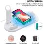 Wireless Charger, 3 in 1 Wireless Charging Station, Charging Dock for iPhone/AirPods, Qi-Certified Fast Wireless Charging Stand iPhone 11/11Pro/11Pro Max/X/XS/XR/Max / 8/8 Plus Samsung (White)