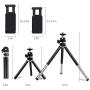 Lightweight Mini Webcam Tripod for Smartphone, Logitech Webcam C920 C922 Small Camera Desk Tripod Mount Cell Phone Holder Table Stand (Black)
