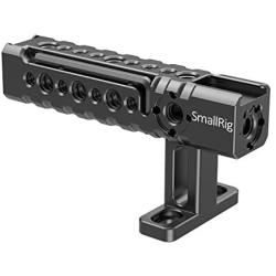 SMALLRIG Top Handle Grip with Locating Point for Arri, Adjustable Camera Handle with Mounting Points, Shoe Mount for Video Camera Cages, LED Lights Microphones- 1984