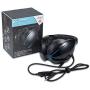 Headset Computer Headset with Microphone, Computer Game Headset Mobile Phone 360 Degree Rotatable Microphone Wired Blue Red Light (Color : Blue, Size : 2pcs)