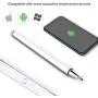 Digiroot Universal Stylus(2Pcs), Magnetic Disc Stylus Pen 2019 Updated Touch Capacitive Screen Pens for Apple/iPhone/Ipad/Android/Microsoft/Surface with 3 Replacement Tips - (Blue/White)