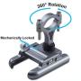 iMESTOU Bicycle Phone Holder Aluminium Alloy Bike Smartphone Cradle 360 Rotation Handlebar Mount for Large Phones 3.5-7.2 inch on Motorcycle UTV Street Bikes Snowmobile Dirt Bike