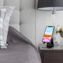 Cell Phone Stand, OMOTON [2 Pack] Phone Holder for Desk, Aluminum Mobile Phone Cradle Dock Compatible with All iPhone and Android Smartphone (Silver&Black)
