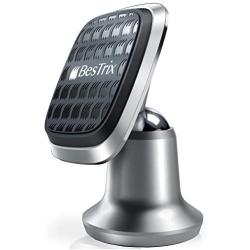 Magnetic Car Phone Mount | Universal Cell Phone Holder for Car Dashboard Compatible with iPhone 11Pro,Xr,Xs,XS MAX,XR,X,8,8Plus,7,7Plus,6,6Plus,Galaxy Note S7 S8 S9 S10 by Bestrix (Silver)