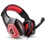 LFJNET V-1 Gaming Headset RGB Illuminated Wired Headphones Universal for Smart Phone Notebook red