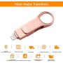 USB Flash Drive Photo Stick for iPhone Flash Drive for iPhone PhotoStick Mobile for iPhone USB Flash Drive Android Backup Drive OTG Smart Phone Memory Stick Storage iPAD USB 3.0 WIVIC (Orange)