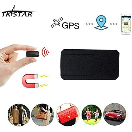 Mini GPS,TKSTAR Mini GPS Tracker Magnetic Micro GPS Tracking Anti Theft Real Time GPS Tracker Portable GPS Locator Handbag Wallet Pockets School Bag Important Documents Lost Finder Tracker Free APP