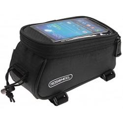 Roswheel Road Mountain Bike Bag Pannier Classic Mini Cycling Bicycle Front Tube Bags for Men Women for iPhone 4 5 6 7 Plus 8 8plus X Samsung Huawei,S M L