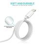 Canyso iPhone Charger, 2 Pack 6 ft Lightning to USB-A Cable, USB Fast Charging Cord High Speed Data Sync Cord Power Connector Compatible with iPhone X/Xs Max/XR / 8/8 Plus / 7/7 Plus iPad & More