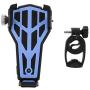 Enrilior PVC Mountain Bicycle Mobile Phone Holder Bracket Bike Handlebar Cellphone Rack(Black Blue)