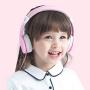 Kids Headphones - Funcl On-Ear Stereo Kids Headsets for Boys/Girls/Children/Teens, HD Microphone, Safe Materials, Limited Volume, 3.5mm Jack, iPads/Smartphones/Tablets/Laptops/Kindles (Peach)