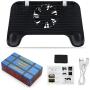 Haoyushangmao 4 in 1 Cooling Fan Radiator Charging Handle Gamepad Joystick Holder Gaming Controller Power Bank for Mobile Phone for PUBG (Color : Black)