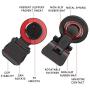 Mobile Phone Joystick Gaming Controller,Aim Keys L1R1 and Gamepad Rules of Survival,Cellphone Game Trigger,Battle Royale Sensitive Shoot (Joystick red)