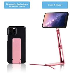 Lookstand Pink Quartz Adjustable Cell Phone Stand Compatible with iPhone & Android - Cell Phone Holder for Bed | iPhone Holder for Desk | iPhone Stand for Video | Desk Phone Stand for Recording