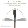 Native Union Night Cable - 10ft Ultra-Strong Reinforced [Apple MFi Certified] Durable Lightning to USB Charging Cable with Weighted Knot for iPhone/iPad (Cosmos)