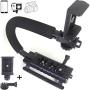 DSLR Stabilizer Handheld Video Action Stabilizing Handle Grip C Shape Professional Vlogging for Smart Phones GoPro Canon Nikon Sony Panasonic Pentax Olympus Camera Camcorder (Pack of 1)