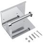 Yosoo Stainless Steel Toilet Paper Roll Holder with Shelf Multifunctional Self-Installed Wall Mounted with Mobile Phone Holder Stand