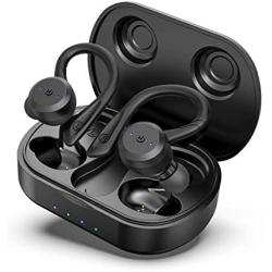 HolyHigh Wireless Earbuds Bluetooth 5.0 IPX7 Waterproof, TWS Headphones 26H Long Playtime with Charging Case, Build-in Mic in Ear Sports Earbuds for Android