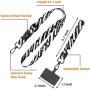 Universal Phone Lanyard Neck Wrist Straps with Durable Nylon Patch Compatible for iPhone Samsung Galaxy Huawei Series and Most Smartphone (Black)