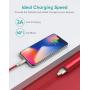 iPhone Charger 3ft 2 Pack, Xcentz Apple MFi Certified Lightning Cable, High-Speed iPhone Charger Cable Durable Braided Charging Cord for iPhone 11/X/XS/XR/XS Max/8/7/7 Plus/6/5s, iPad Mini/Air, Red