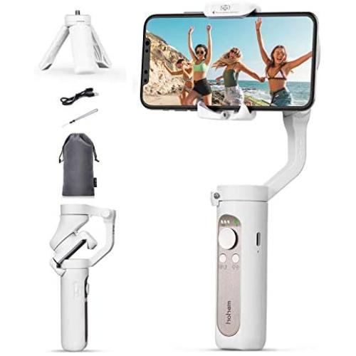 Hohem iSteady X Smartphone Foldable 3-Axis Gimbal Handheld Stabilizer Compatible for iPhone 11 Pro Max/11/XsMax/XS/XR w/Huawei P30/P40 Auto Inception/Dolly Zoom/Time-Lapse for 