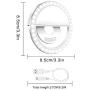 Outee 2 Pack Selfie Light Ring for iPhone, Cell Phone Ring Light Stuff for TIK Tok/Live Stream/Makeup/YouTube Video, Video Light for Potography Makeup Camera Shooting