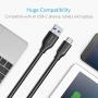 USB C Charger, Anker Powerline USB C to USB 3.0 Cable (10ft) with 56k Ohm Pull-up Resistor for Samsung Galaxy Note 8, S8, S8+, S9, S10, Oculus Quest, Sony XZ, LG V20 G5 G6, HTC 10 and More