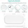 CHOETECH Dual Fast Wireless Charger, 5 Coils Qi Certified 2 in 1 Wireless Pad Compatible with iPhone SE 2020/11/11 Pro/11 Pro Max/XS Max/X, Galaxy S20+/S10/Note 10, AirPods Pro(No AC Adapter)