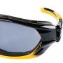 Sellstrom Polycarbonate Sealed Safety Glasses/Protective Eyewear, Anti-Fog Coating, Detachable Soft Co-Molded Temples, U.S. Military Ballistic Rated, Yellow & Black with Smoke Tint, S70001